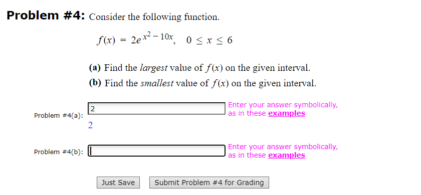 Solved Problem \#4: Consider The Following Function. | Chegg.com