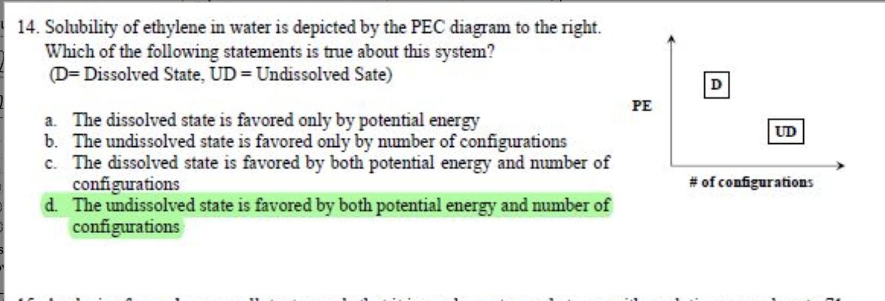 Solved The correct answer is D, but I do not understand why? | Chegg.com