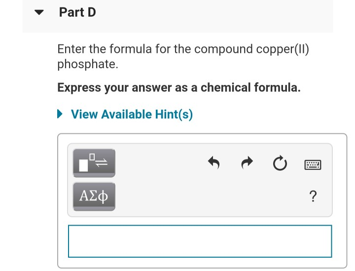 Solved Part A Give the systematic name for the compound | Chegg.com