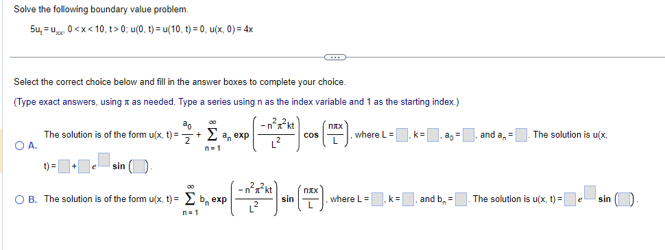 Solved Solve The Following Boundary Value Problem. | Chegg.com