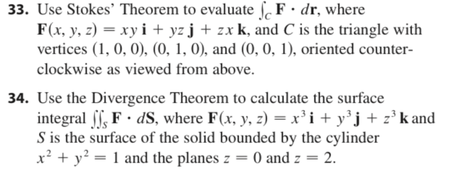 Solved 33 Use Stokes Theorem To Evaluate F Dr Where F X