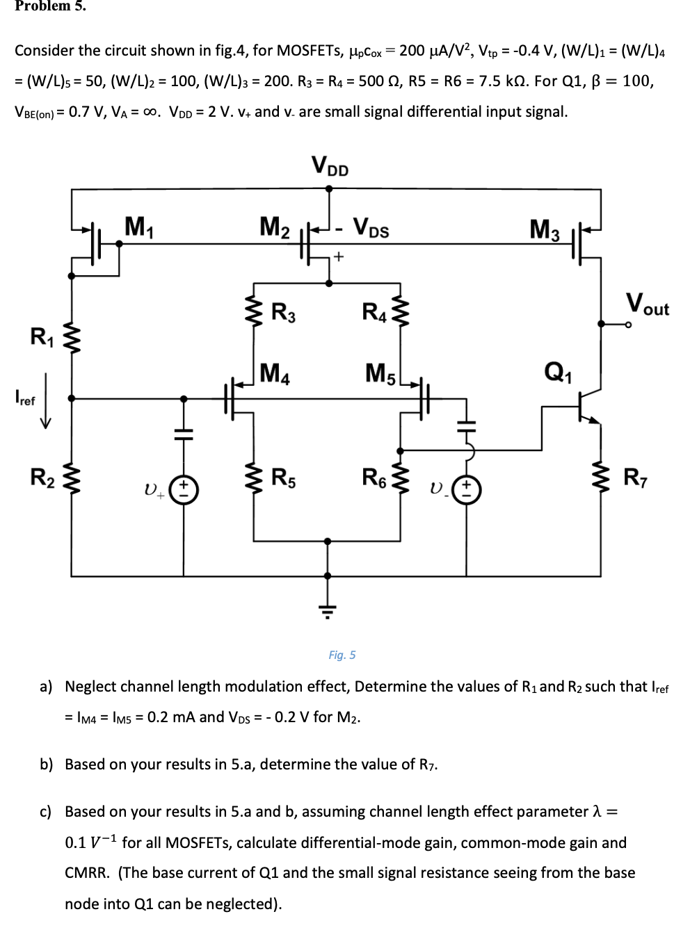 Solved Problem 3 Consider The Circuit Shown In Fig 4 F Chegg Com