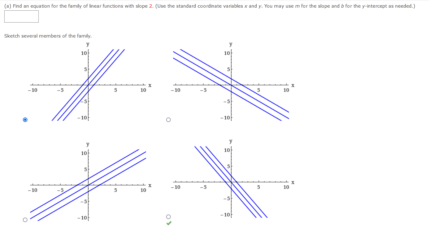 solved-a-find-an-equation-for-the-family-of-linear-chegg