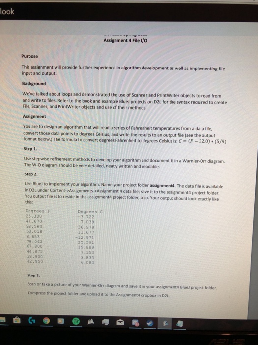 Solved look Assignment 4 File I/O Purpose This assignment | Chegg.com