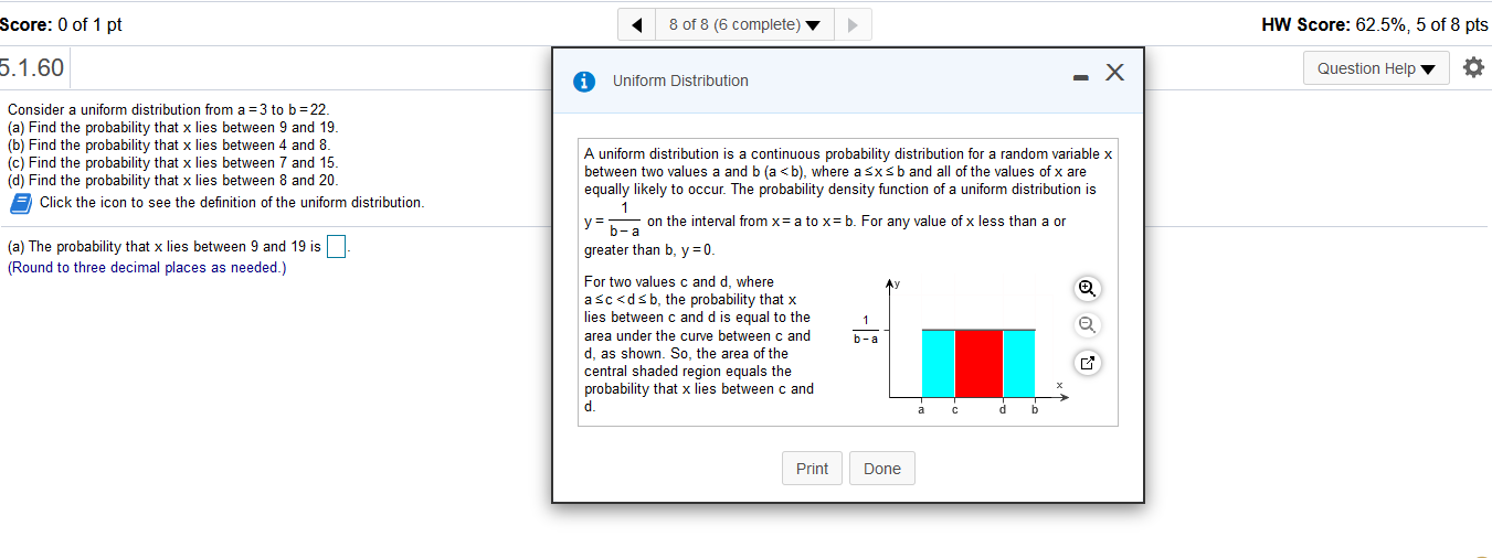 Solved Score: 0 of 1 pt 8 of 8 (6 complete) HW Score: 62.5%, | Chegg.com
