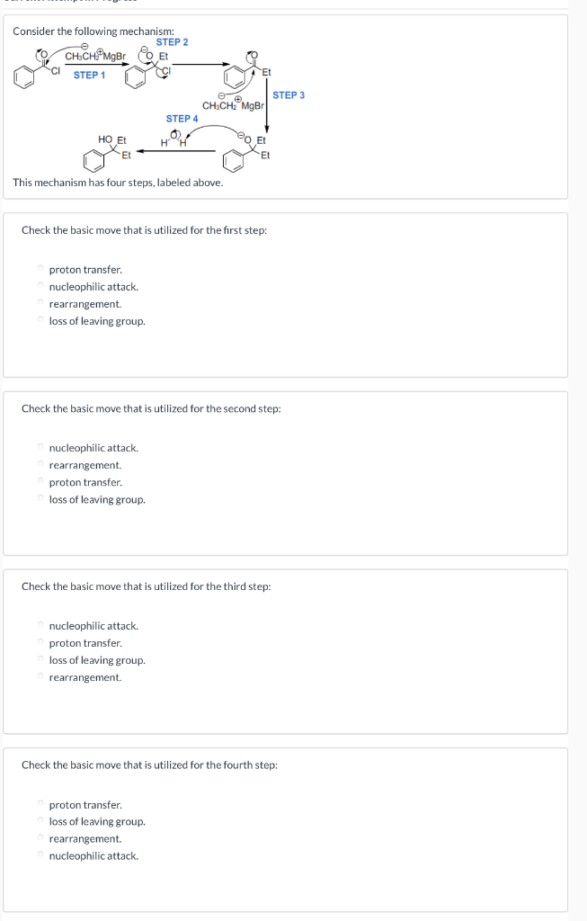 Solved Consider The Following Mechanism: STEP 2 CH.CHAMBE Et | Chegg.com