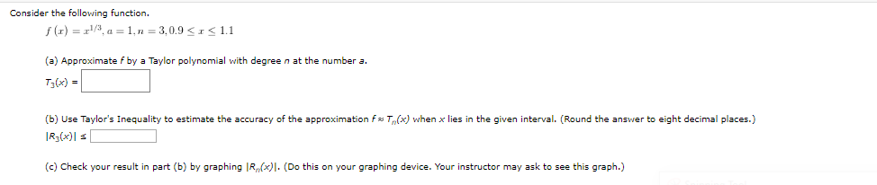 Solved Consider the following function. f() = -1/3a=1. n = | Chegg.com