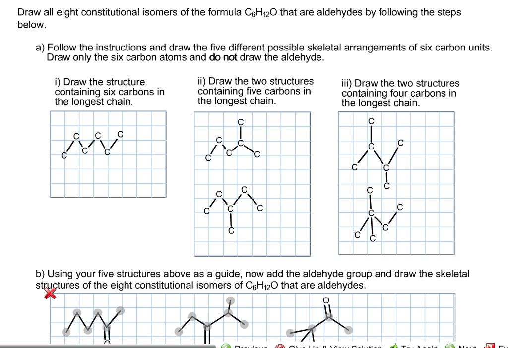 Solved Draw All Eight Constitutional Isomers Of The Formula