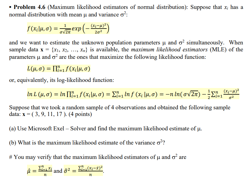 Solved Suppose that Xi has a normal distribution with mean Chegg com