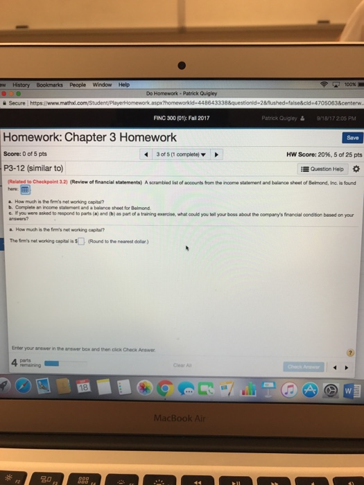 Solved w History Bookmarks People Window Help Do Homework