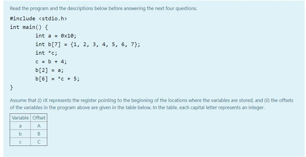 Solved Read the program and the descriptions below before | Chegg.com