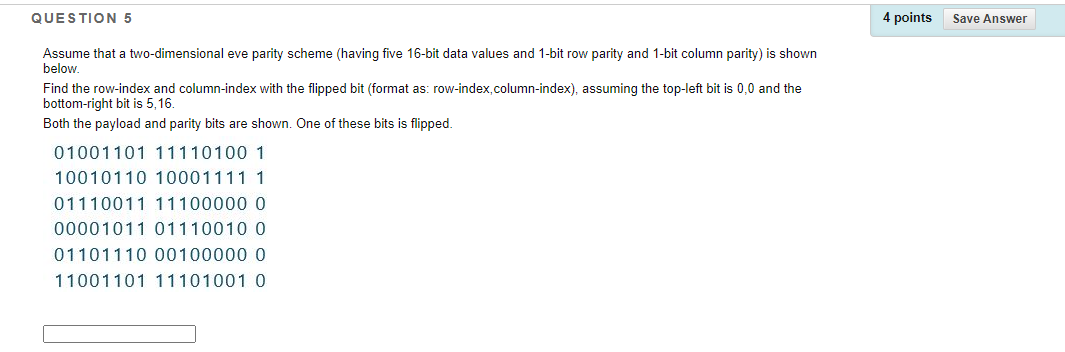 Solved QUESTION 5 4 points Save Answer Assume that a | Chegg.com