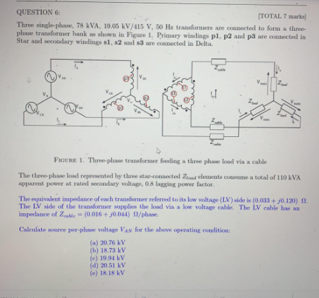 Solved EEET2263 Electrical Plant - Three Phase Transformers | Chegg.com