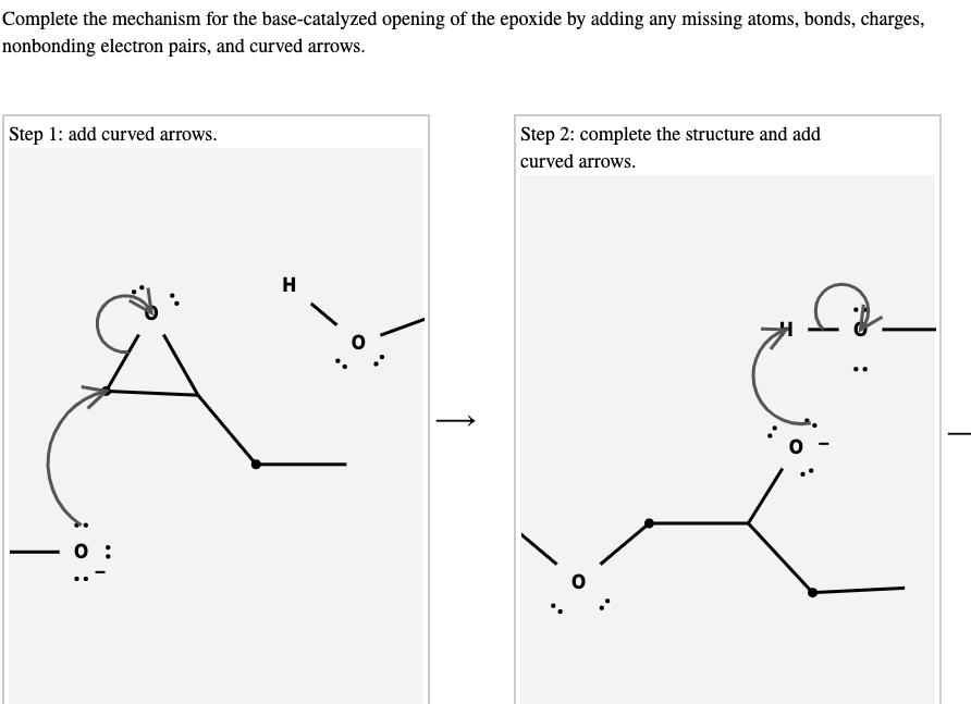 Solved Complete the mechanism for the base-catalyzed opening | Chegg.com