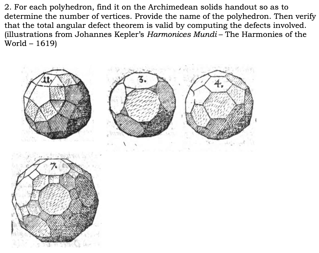 Solved 2. For each polyhedron, find it on the Archimedean | Chegg.com