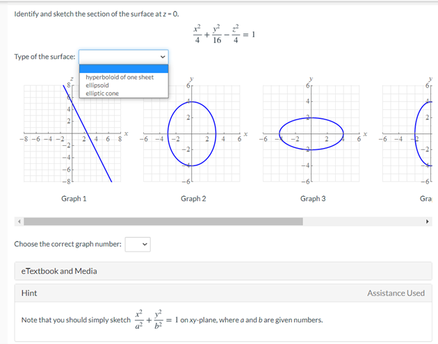 Solved 1 Identify And Sketch The Section Of The Surface At Chegg Com
