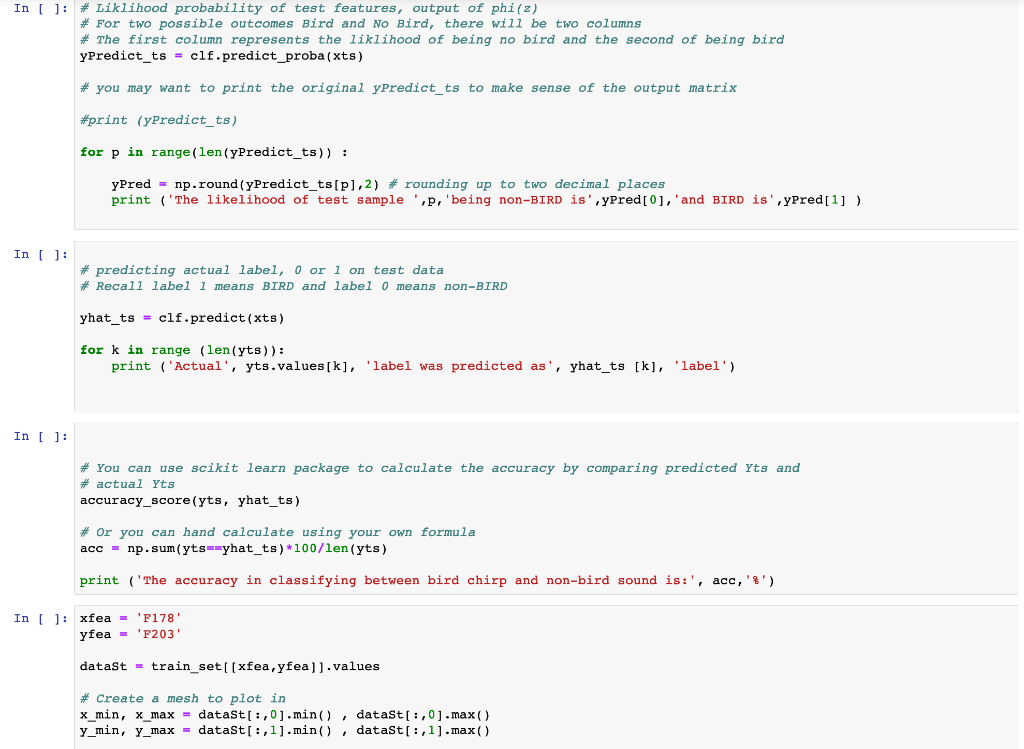 Download the source code for logistic regression, | Chegg.com