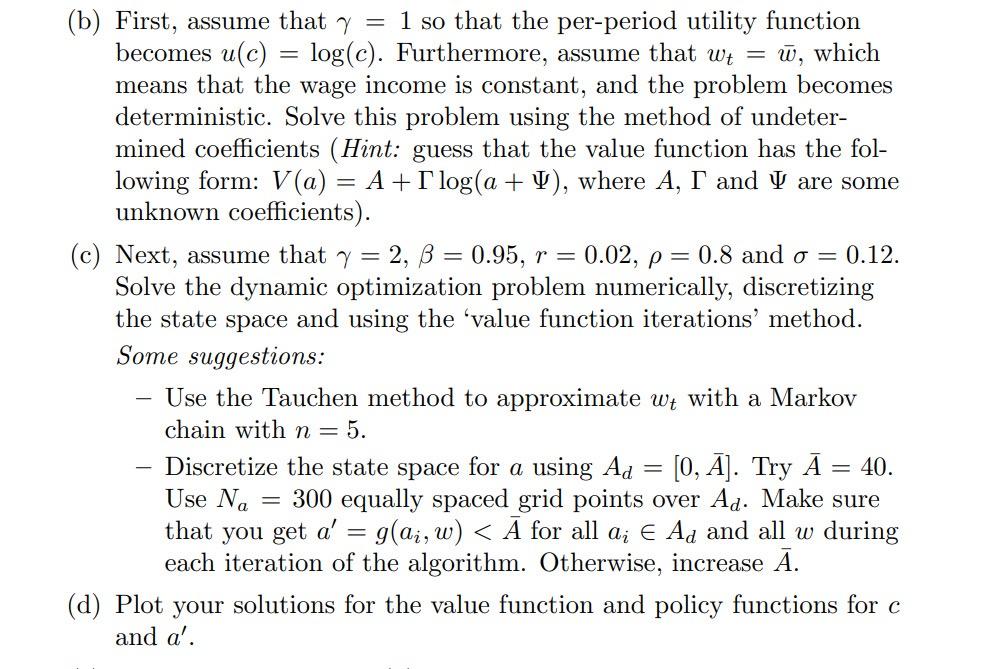 2 consider the stochastic version of the chegg