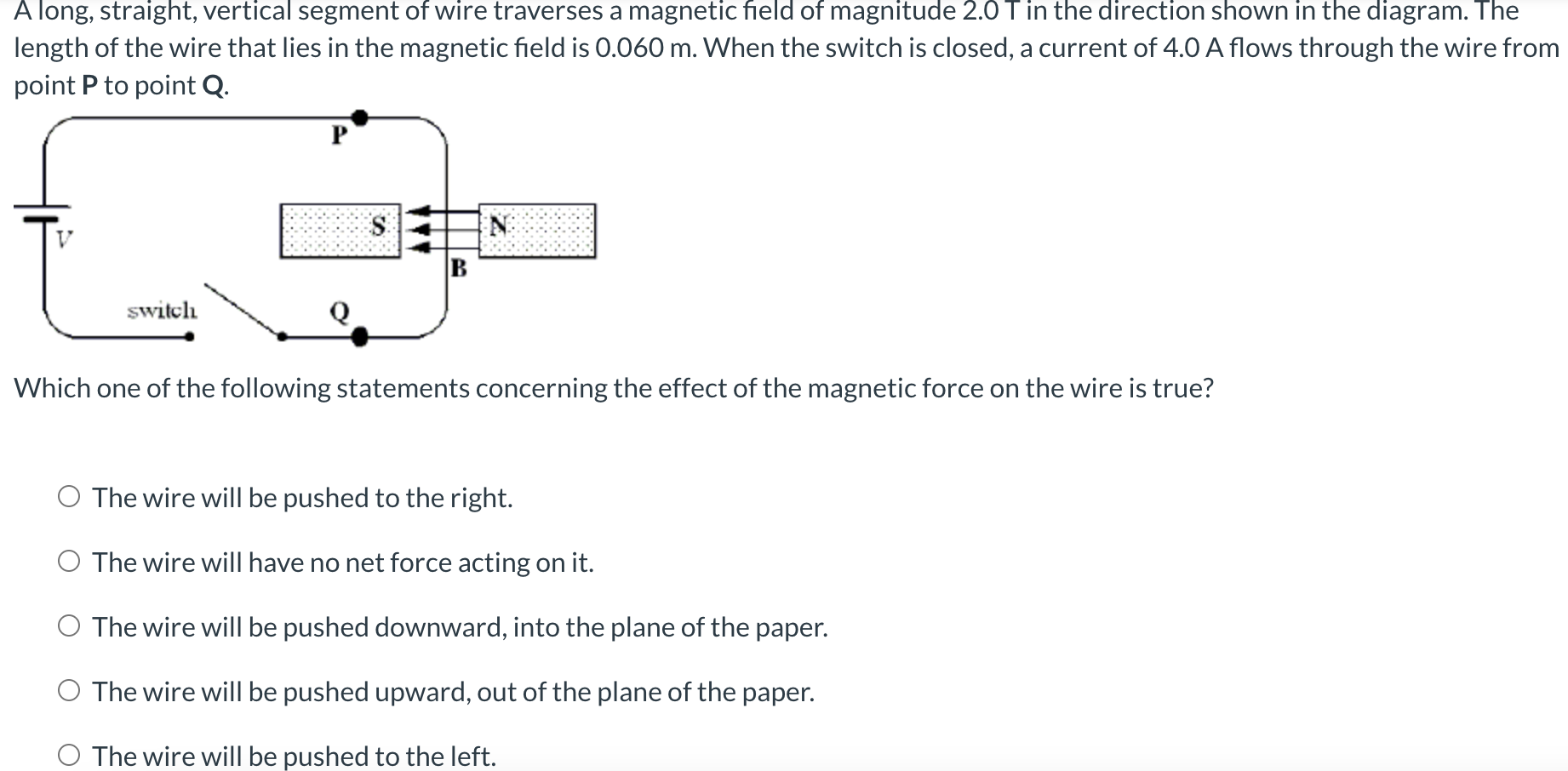 solved-a-long-straight-vertical-segment-of-wire-traverses-chegg