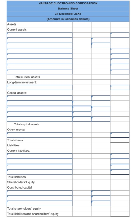 Solved The following trial balance was prepared by Vantage | Chegg.com