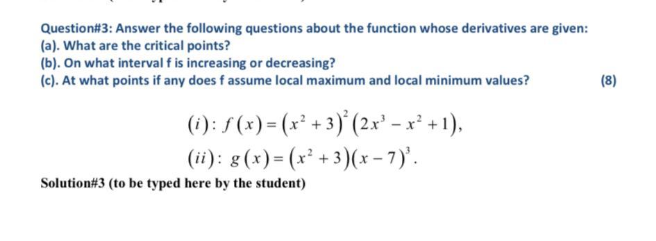 Solved Question#3: Answer the following questions about the | Chegg.com