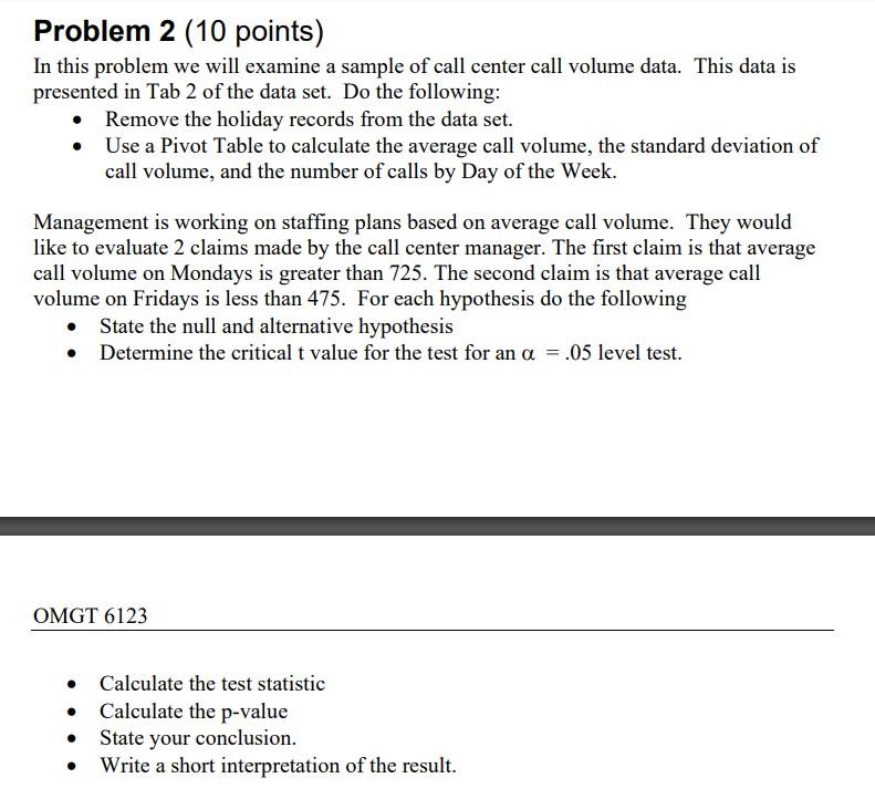 Problem 2 (10 points) In this problem we will examine | Chegg.com