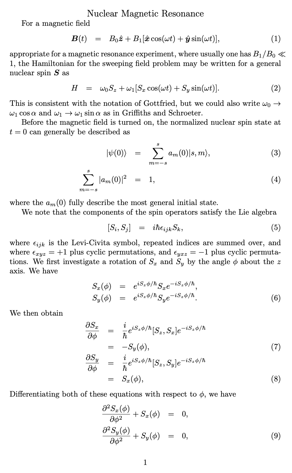 6 Magnetic Resonance For General Nuclear Spin S Chegg Com