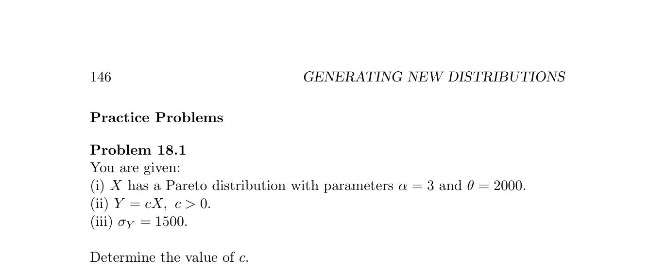 Solved 146 GENERATING NEW DISTRIBUTIONS Practice Problems | Chegg.com