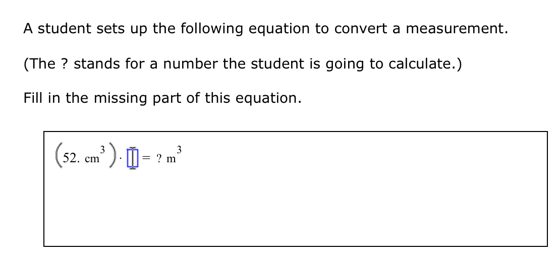 Solved A student sets up the following equation to convert a | Chegg.com