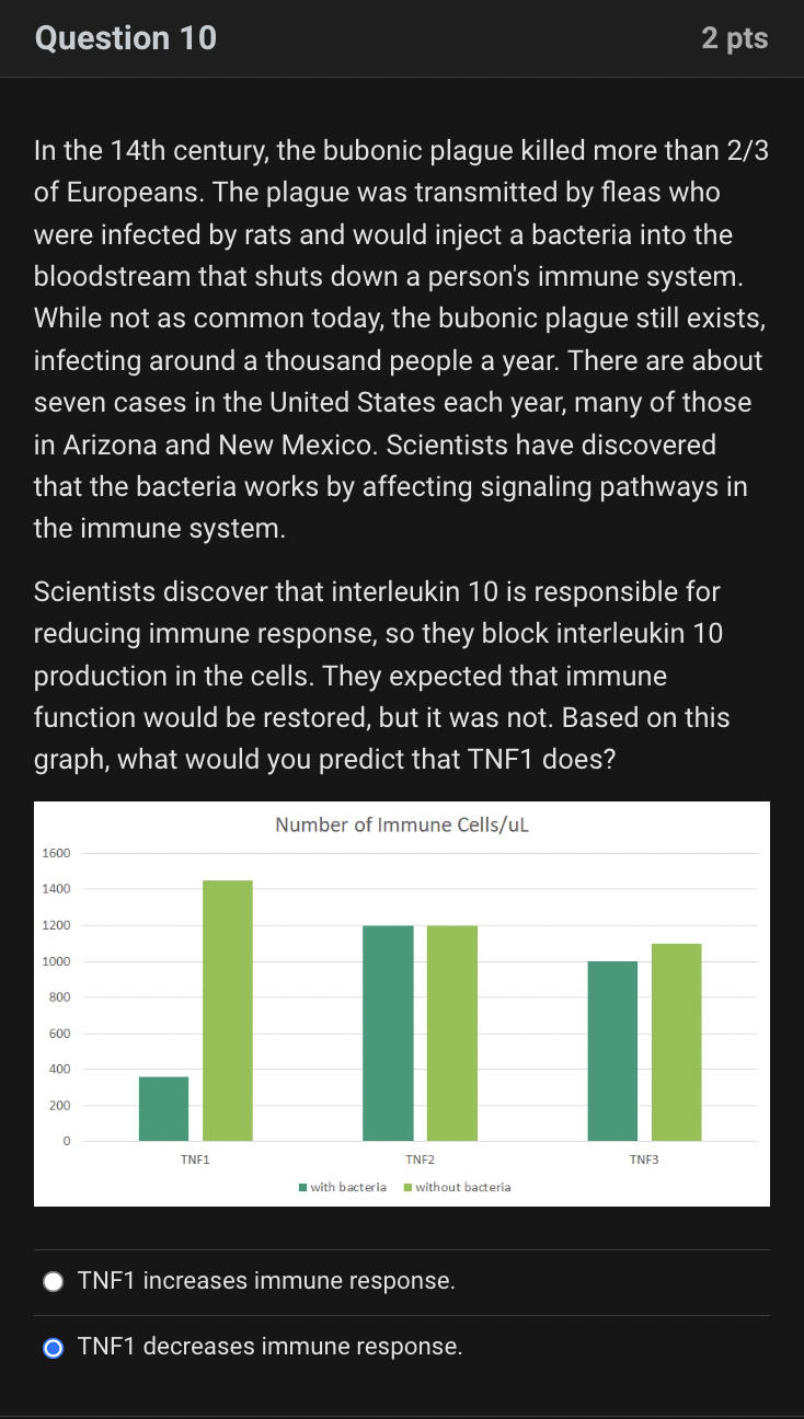 Solved In The 14th Century, The Bubonic Plague Killed More | Chegg.com