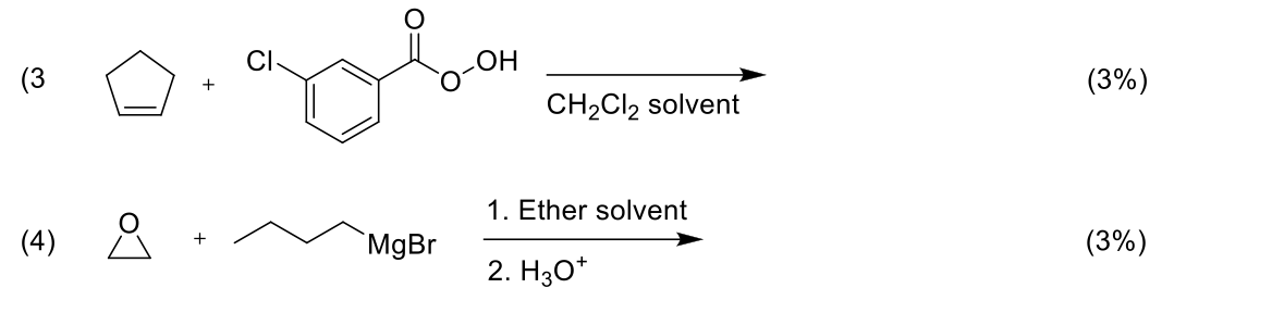 Solved 3 CH2Cl2 Solvent 3 4 3 Chegg Com   PhpRPGOfX