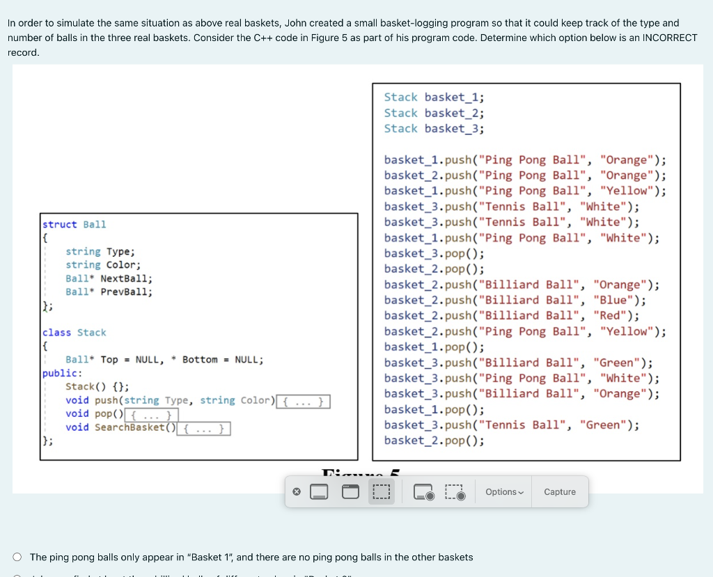 Solved There are 3 ball picker baskets in John's sports | Chegg.com