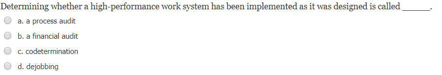 Solved Determining Whether A High Performance Work System Chegg Solved Determining Whether A High Performance Work System Chegg
