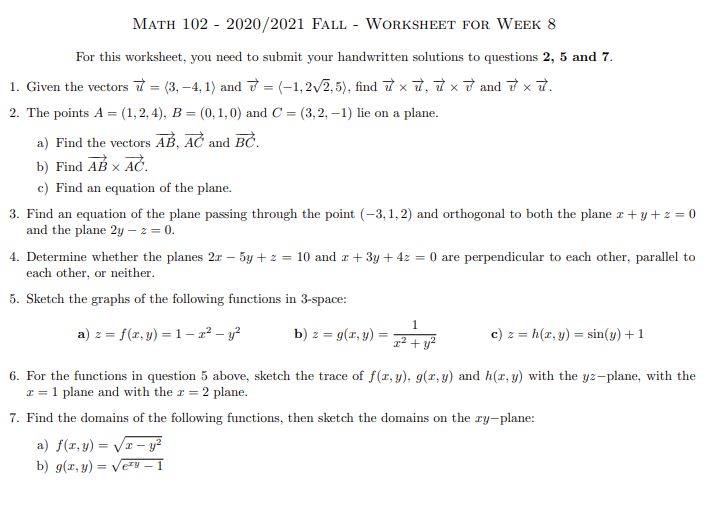 Solved And Math 102 21 Fall Worksheet For Week Chegg Com
