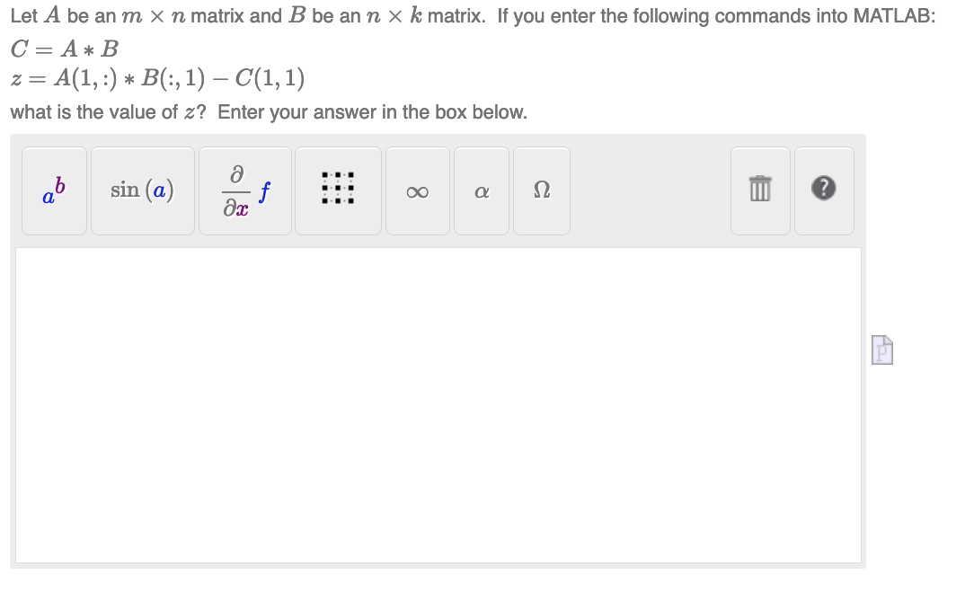 Solved Let A ﻿be An M×n ﻿matrix And B ﻿be An N×k ﻿matrix. If | Chegg.com