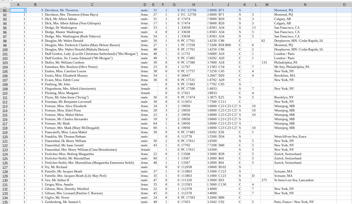 A B F G H 1 J K L M 0 1 1 1 1 1 1 1 1 1 1 1 1 1 0 1 3 3 3 13 5 5 1 1 62 N Montreal, PQ Montreal, PQ Calgary, AB Calgary, AB S