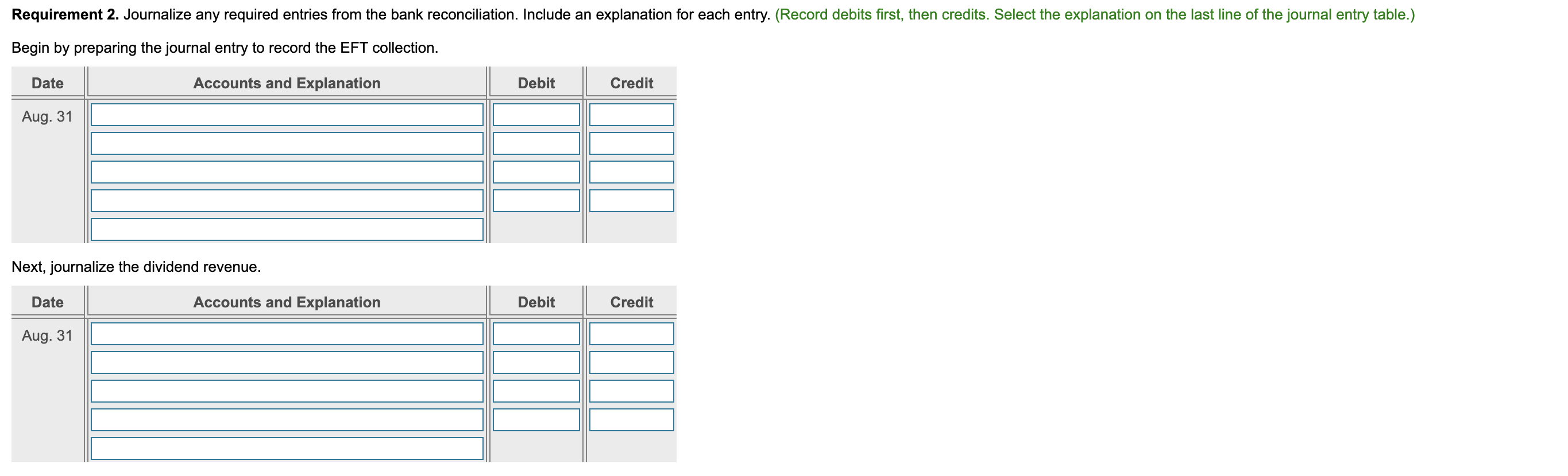 Solved Requirement 2. Journalize any required entries from | Chegg.com