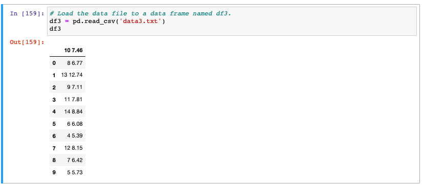 Solved Ex 6A-3 Loading from txt Using python, load the file | Chegg.com