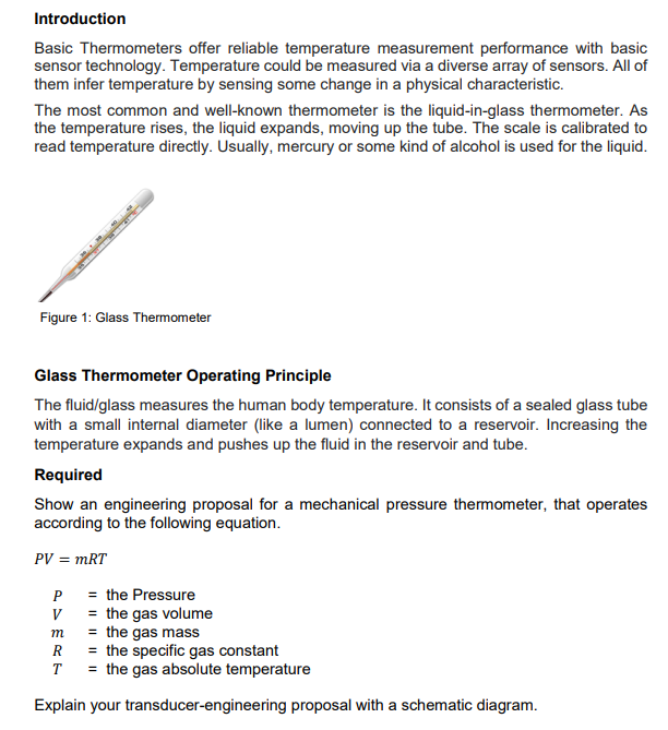 Solved Introduction Basic Thermometers offer reliable Chegg