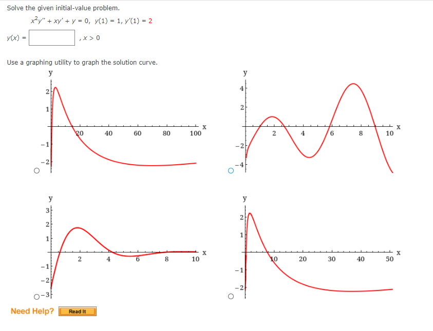 Solved Solve the given initial-value problem. x2y