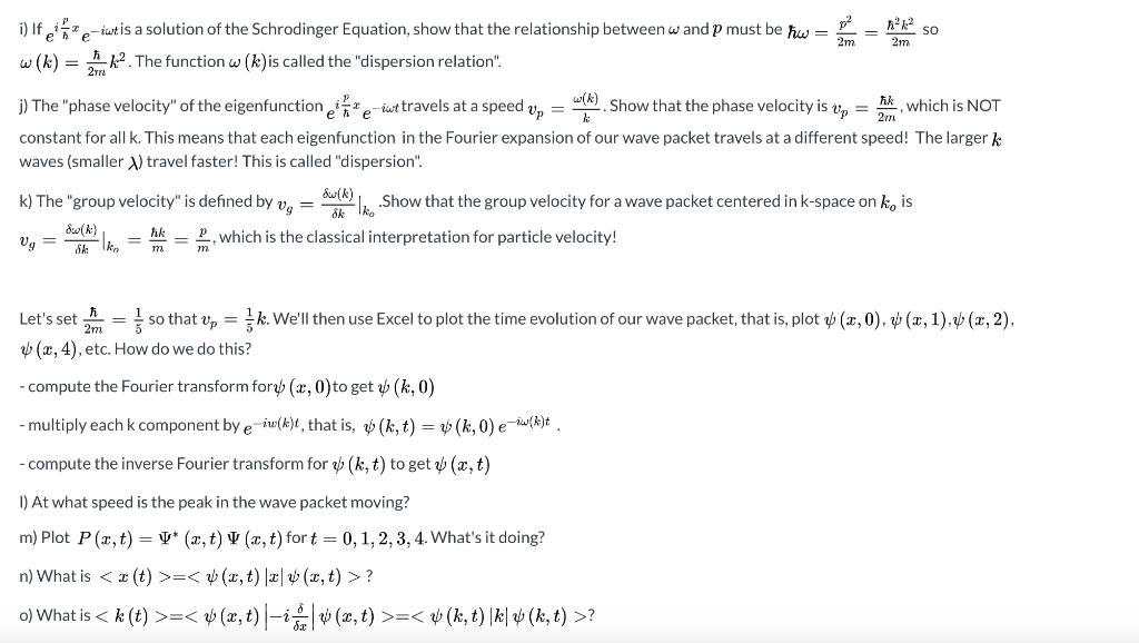 Solved Consider a free particle moving in one dimension | Chegg.com