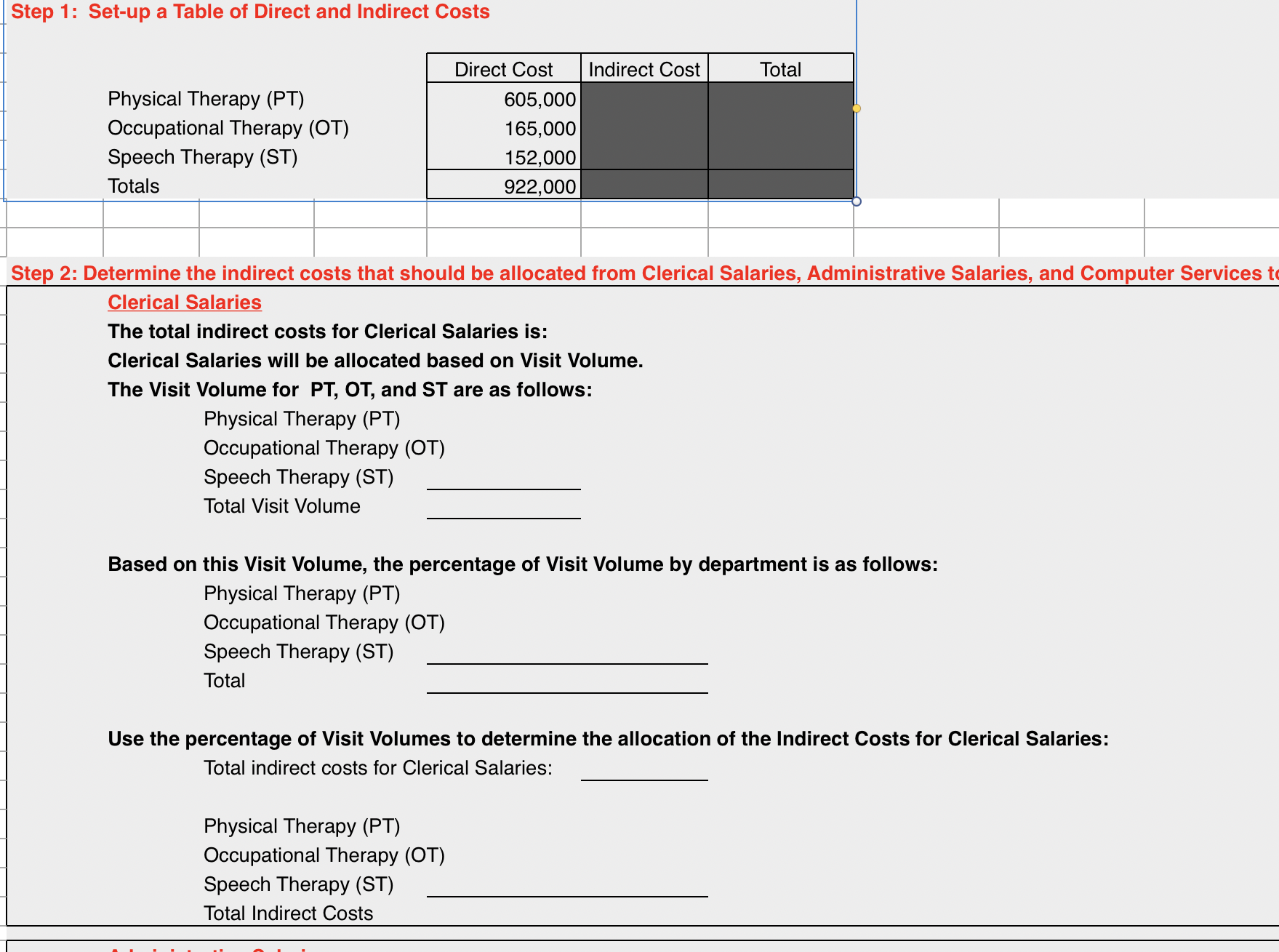 What Does Total Indirect Cost Mean