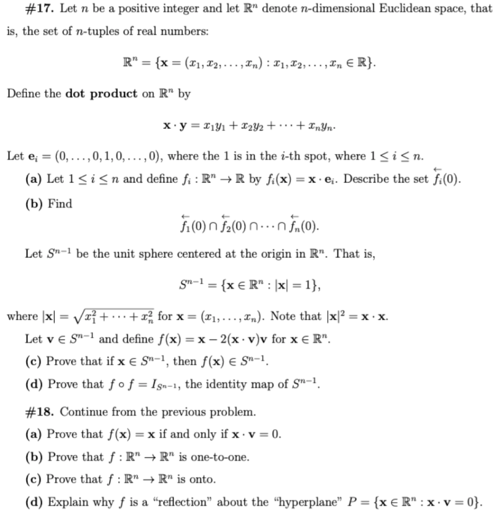 Solved 17 Let N Be A Positive Integer And Let R Denote Chegg Com