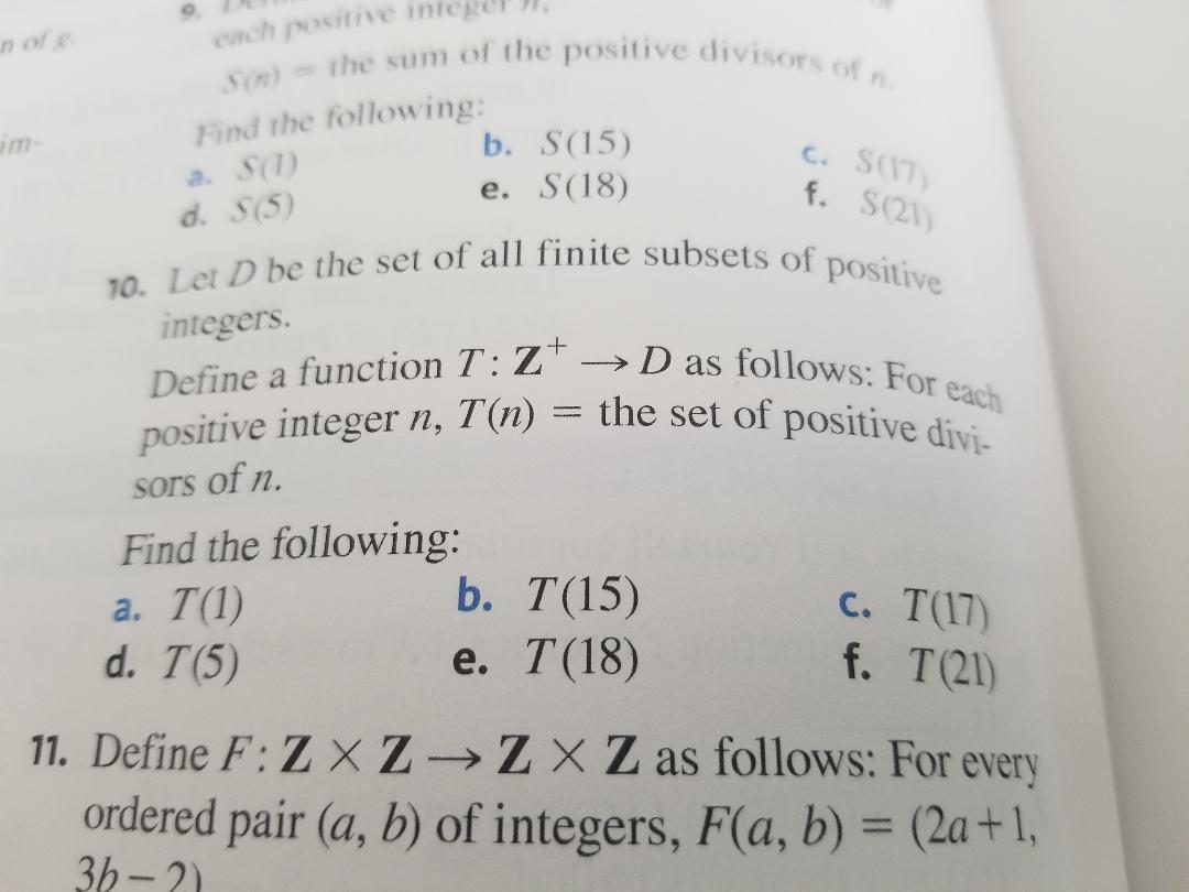 Solved Please answer question 7 and 10 but only the lettered | Chegg.com
