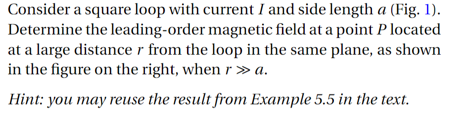 Solved Consider a square loop with current I and side length | Chegg.com