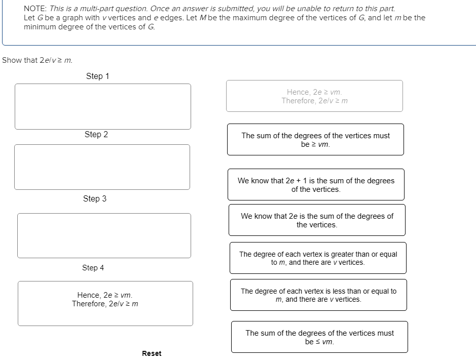 Solved NOTE: This is a multi-part question. Once an answer | Chegg.com