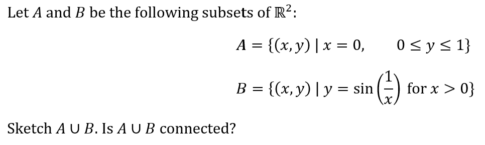 Solved Let A And B Be The Following Subsets Of R2: A = | Chegg.com