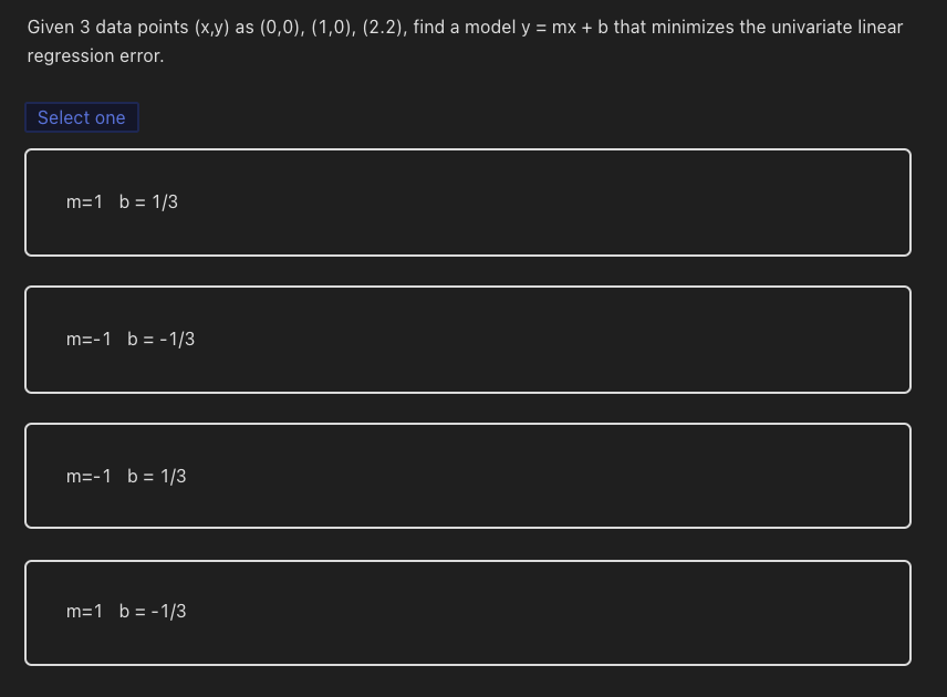 Solved Given 3 data points (x,y) as (0,0), (1,0), (2.2), | Chegg.com