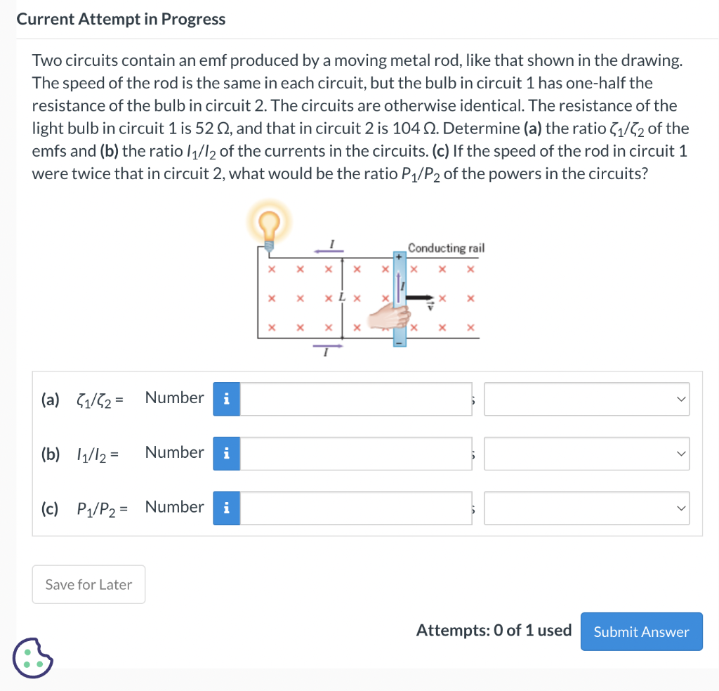 Solved Two Circuits Contain An Emf Produced By A Moving | Chegg.com