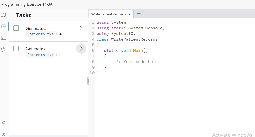 Programming Exercise 14-3A